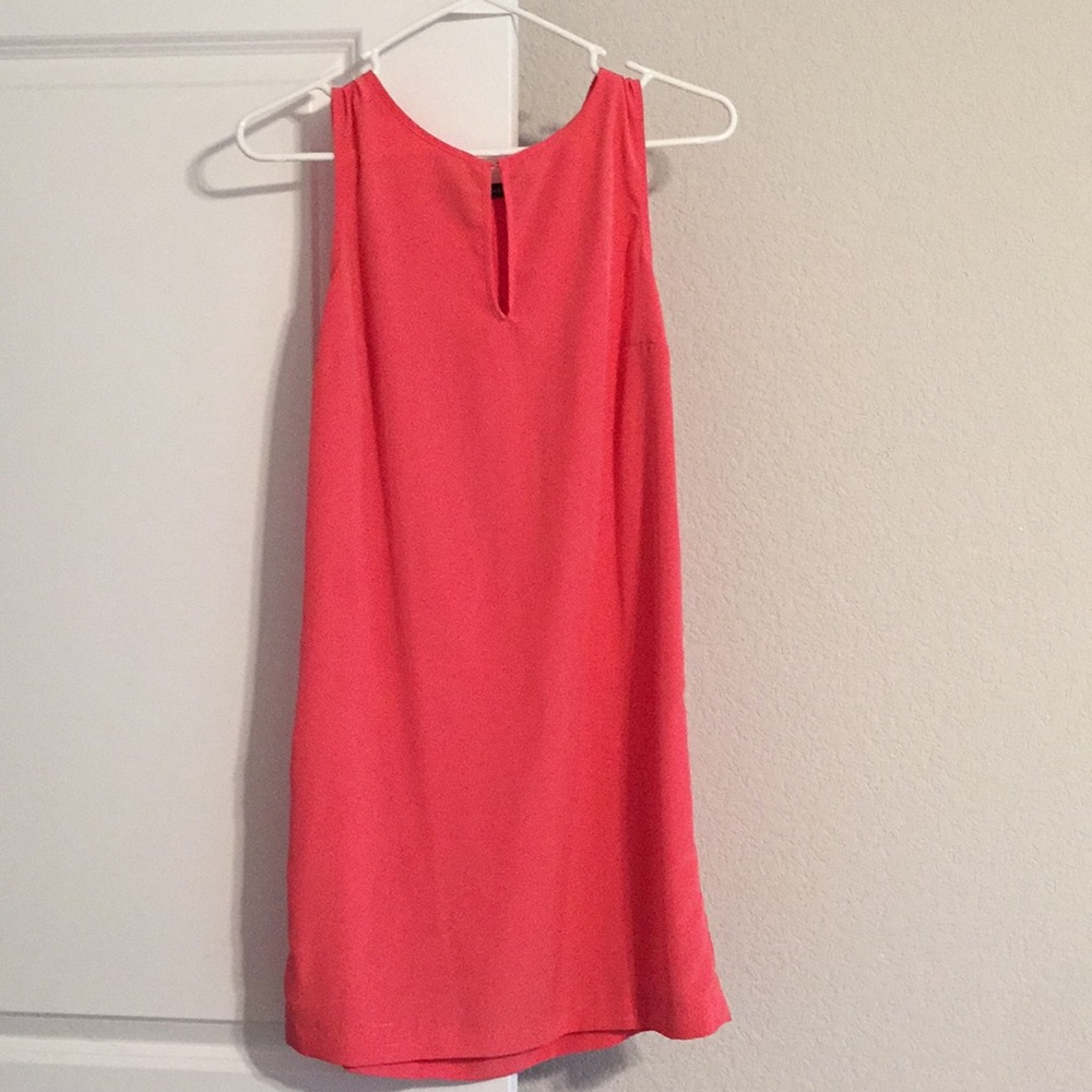 coral Zara dress